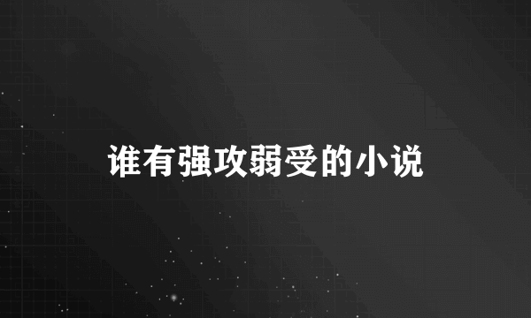 谁有强攻弱受的小说