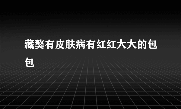 藏獒有皮肤病有红红大大的包包