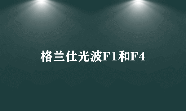 格兰仕光波F1和F4