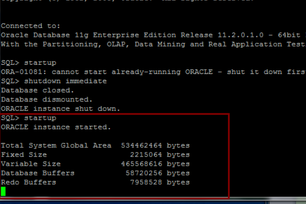 oracle怎么查看实例名