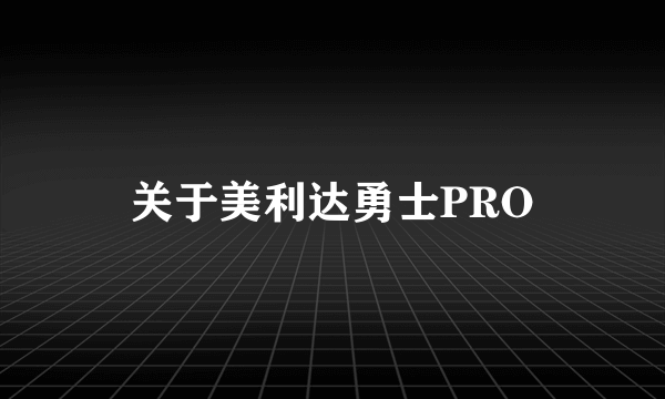 关于美利达勇士PRO