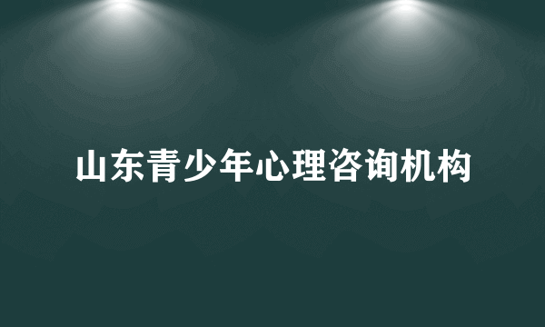 山东青少年心理咨询机构