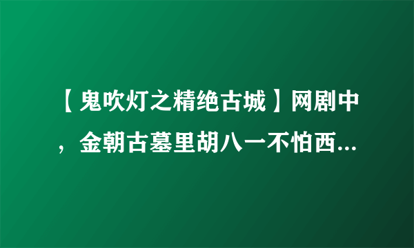 【鬼吹灯之精绝古城】网剧中，金朝古墓里胡八一不怕西域火龙油，烧到王胖子吗？