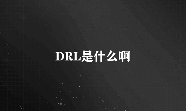 DRL是什么啊